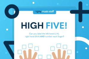 Finger Numbers Activity – My Music Staff Resources