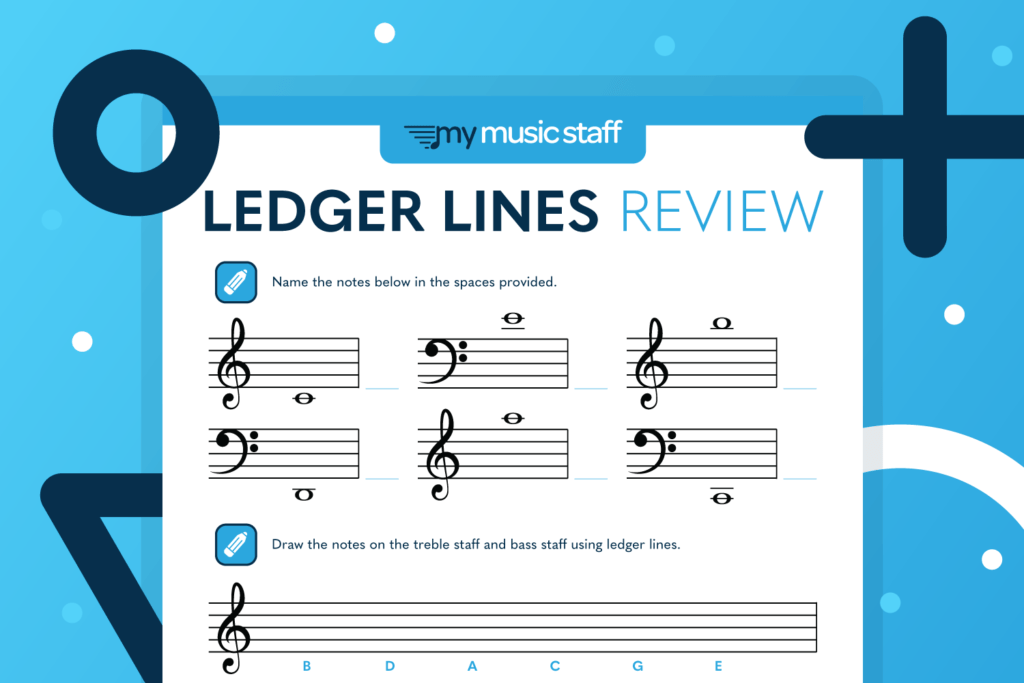 Ledger Lines My Music Staff Resources